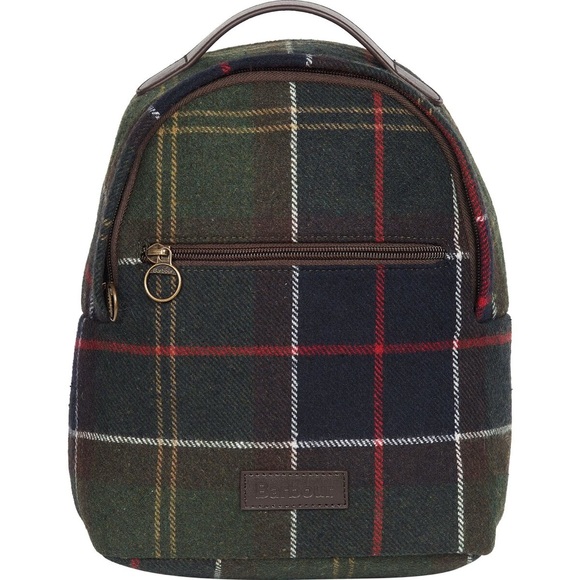 Barbour Handbags - Barbour Caley Classic Tartan Plaid Backpack Zipper Outer Pocket Women